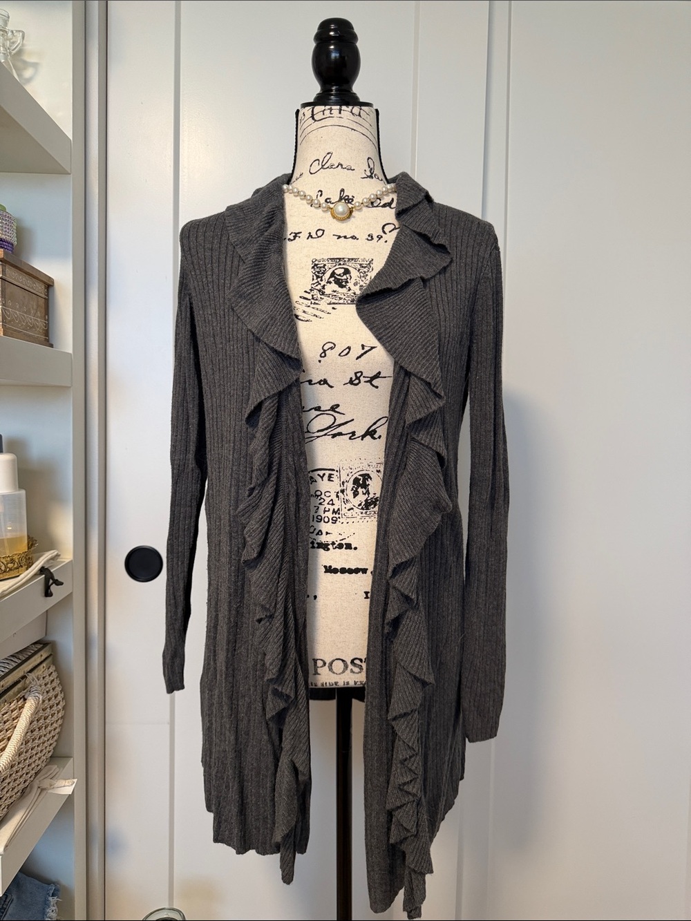 Ruffled Cardigan